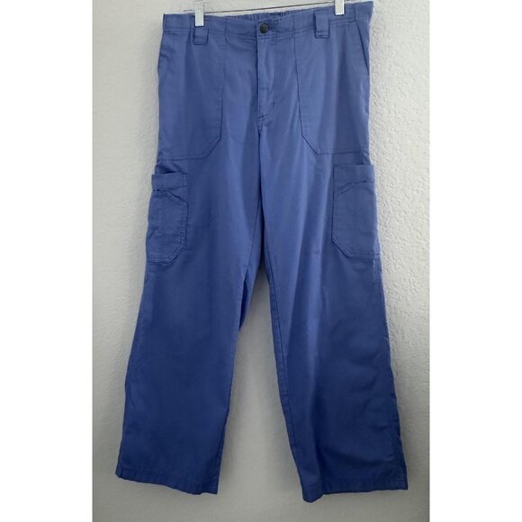 Carhartt Cargo Pants Mens Small Blue Ripstop Workwear Utility‎ Pockets C54108 - Picture 1 of 13